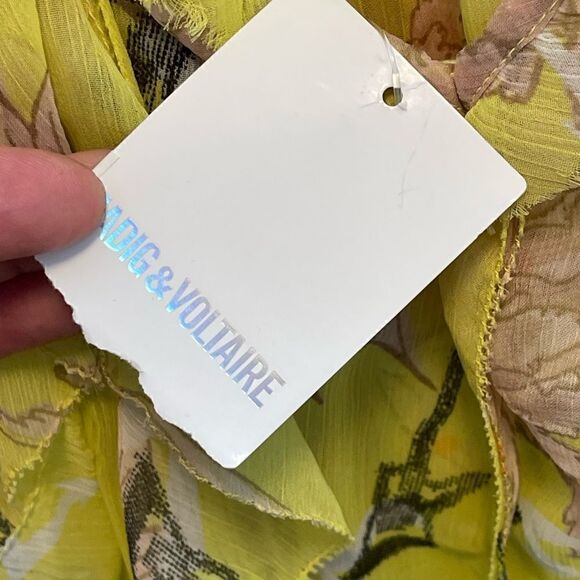 Zadig&Voltaire Rivel Floral Chiffon Dress. NWT - Picture 7 of 10